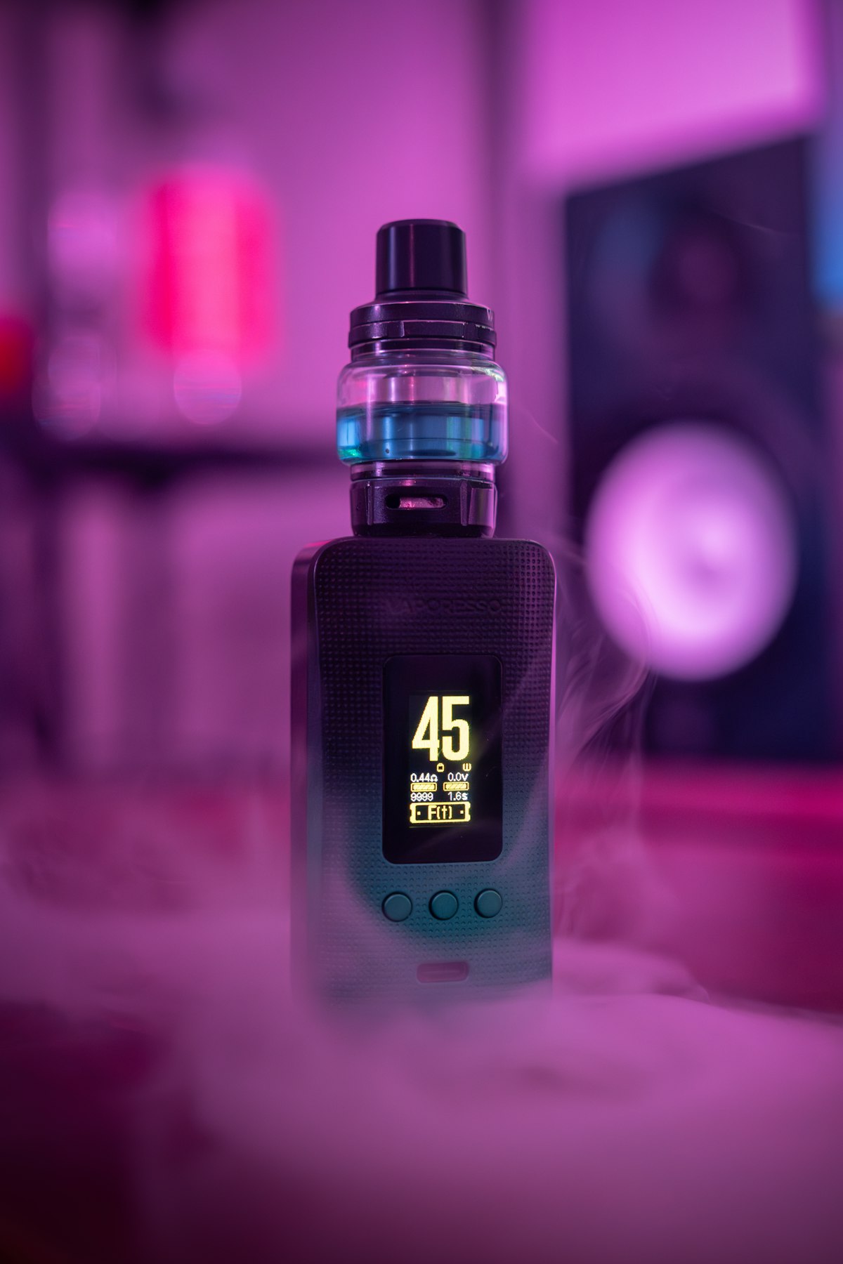 Electronic vaping device on a table representing dry herb vaporizers used by Australian medicinal cannabis patients
