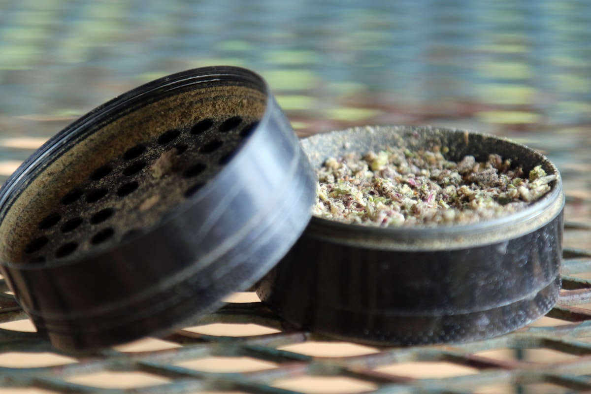 Cannabis grinder close-up representing the range of weed accessories available to buy online in Australia for medicinal cannabis patients