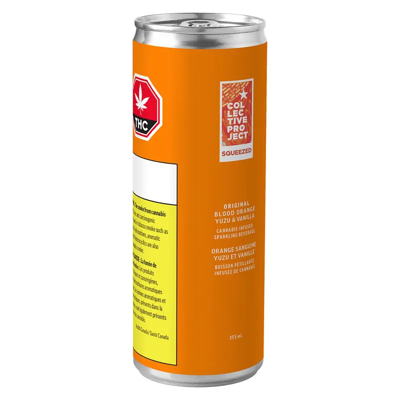 Collective Project Original Blood Orange Yuzu & Vanilla Sparkling Juice - Hybrid THC/CBD (10:10)- 355ml — Edibles