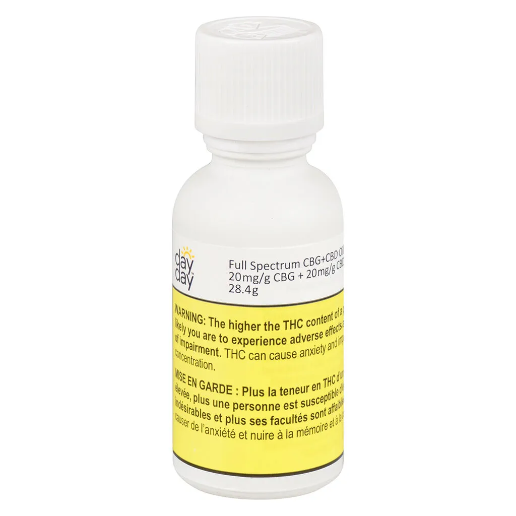 DayDay Full Spectrum CBG+CBD Oil - Blend - 30ml — Concentrates