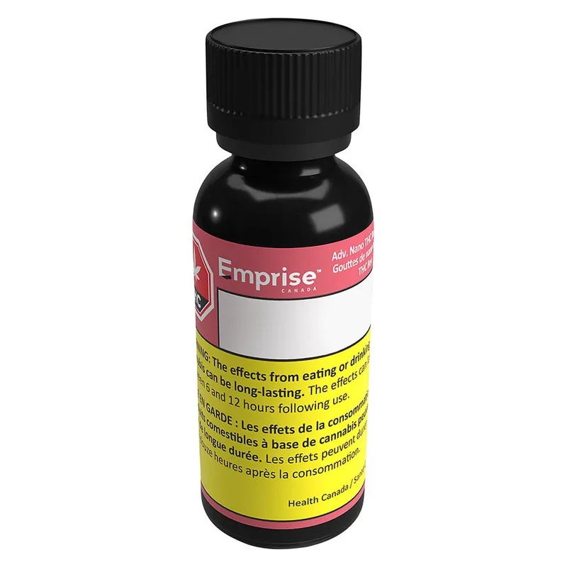 Emprise Canada Adv. Nano THC BevDrops Oil - Sativa - 30ml — Concentrates