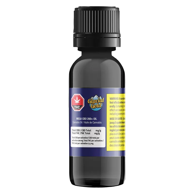 Glacial Gold Mega CBD 200+ Oil - Hybrid - 40ml — Concentrates