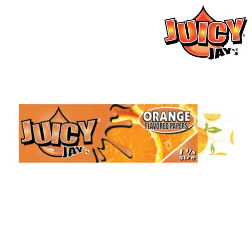 HBI Canada Juicy Jay's 1 1/4 Orange Flavored Rolling Papers — Accessories