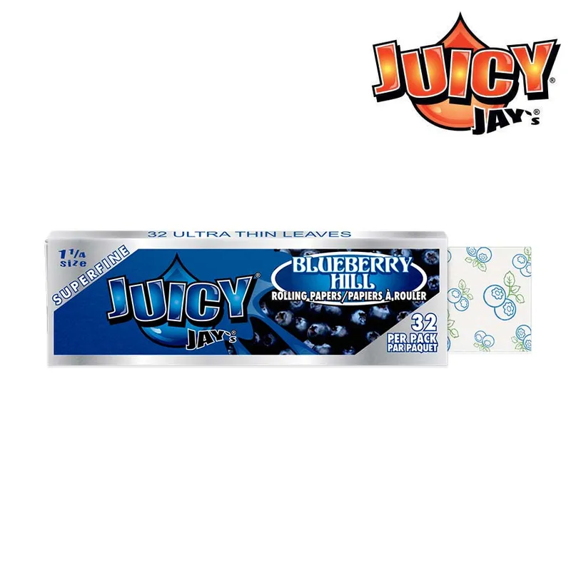 HBI Canada Juicy Jay's Super Fine Blueberry Rolling Papers - 1 1/4 — Accessories