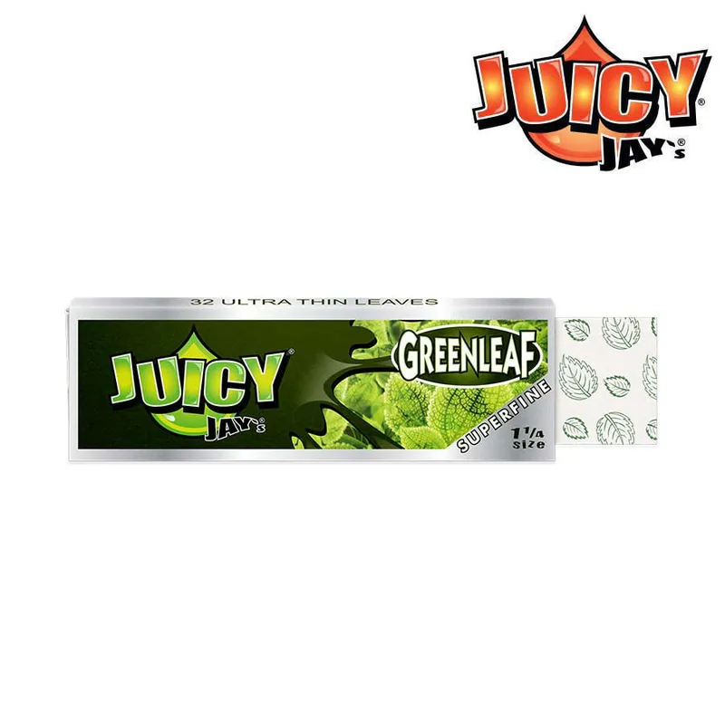 HBI Canada Juicy Jay's Super Fine Green Leaf Rolling Papers - 1/14 — Accessories