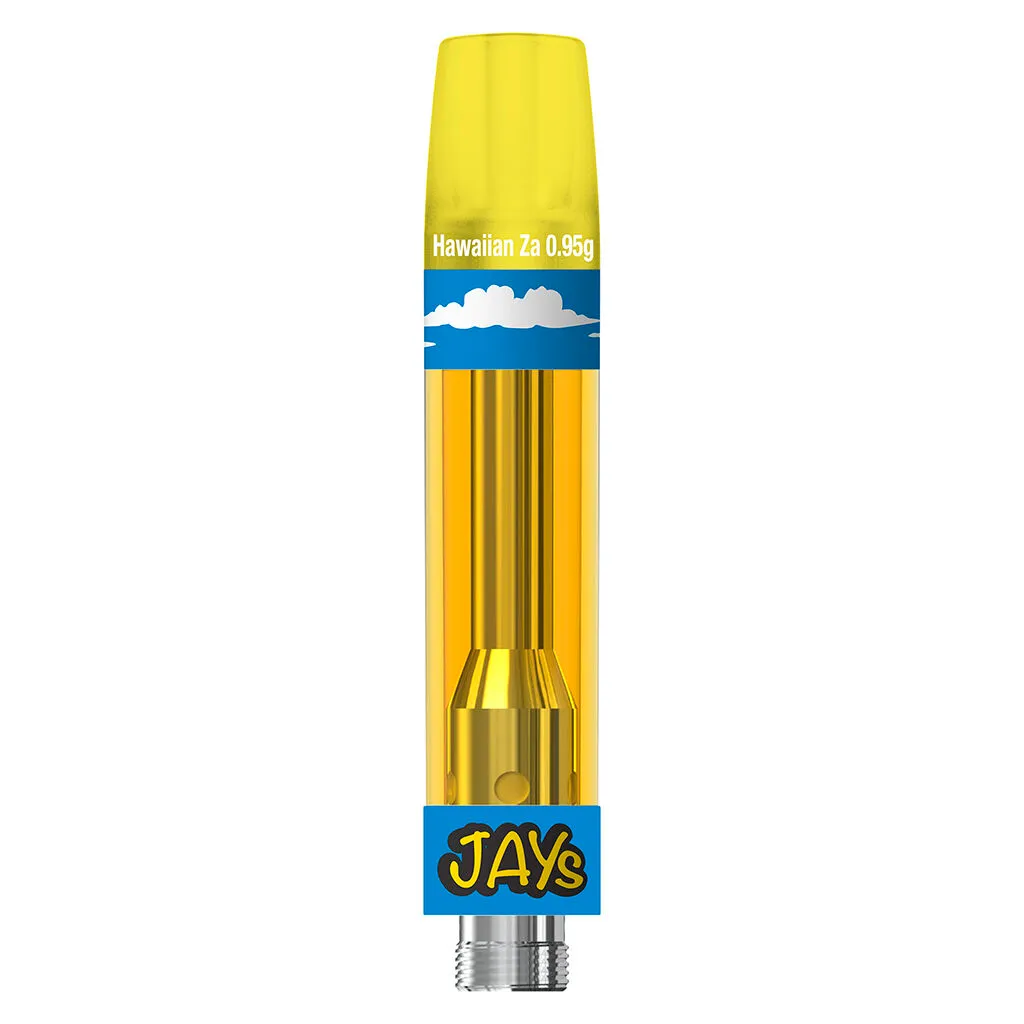 JAYS High Potency 92+ 510 Thread Cartridge Hawaiian Za - Indica - 0.95g — Vaporizers