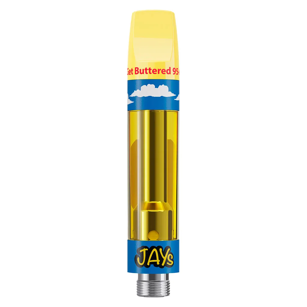 JAYS High Potency 95+ 510 Thread Cartridge Get Buttered - Sativa - 0.95g — Vaporizers