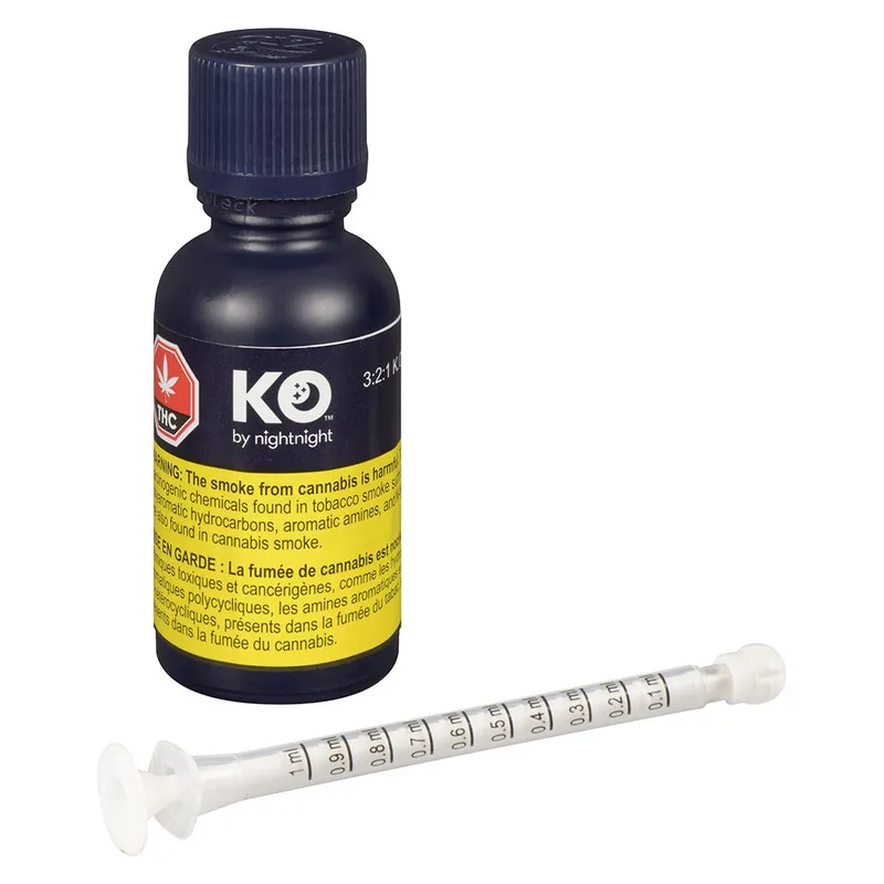 K.O. by NightNight 3:2:1 K.O. Oil (THC/CBN/CBD) - Blend - 30ml — Concentrates