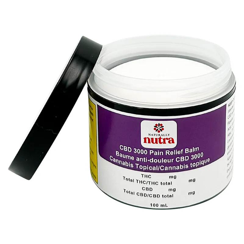 Naturally Nutra CBD 3000 Peppermint Lavender + MAG + Hyaluronic Acid Balm - Hybrid - 100ml — Topicals