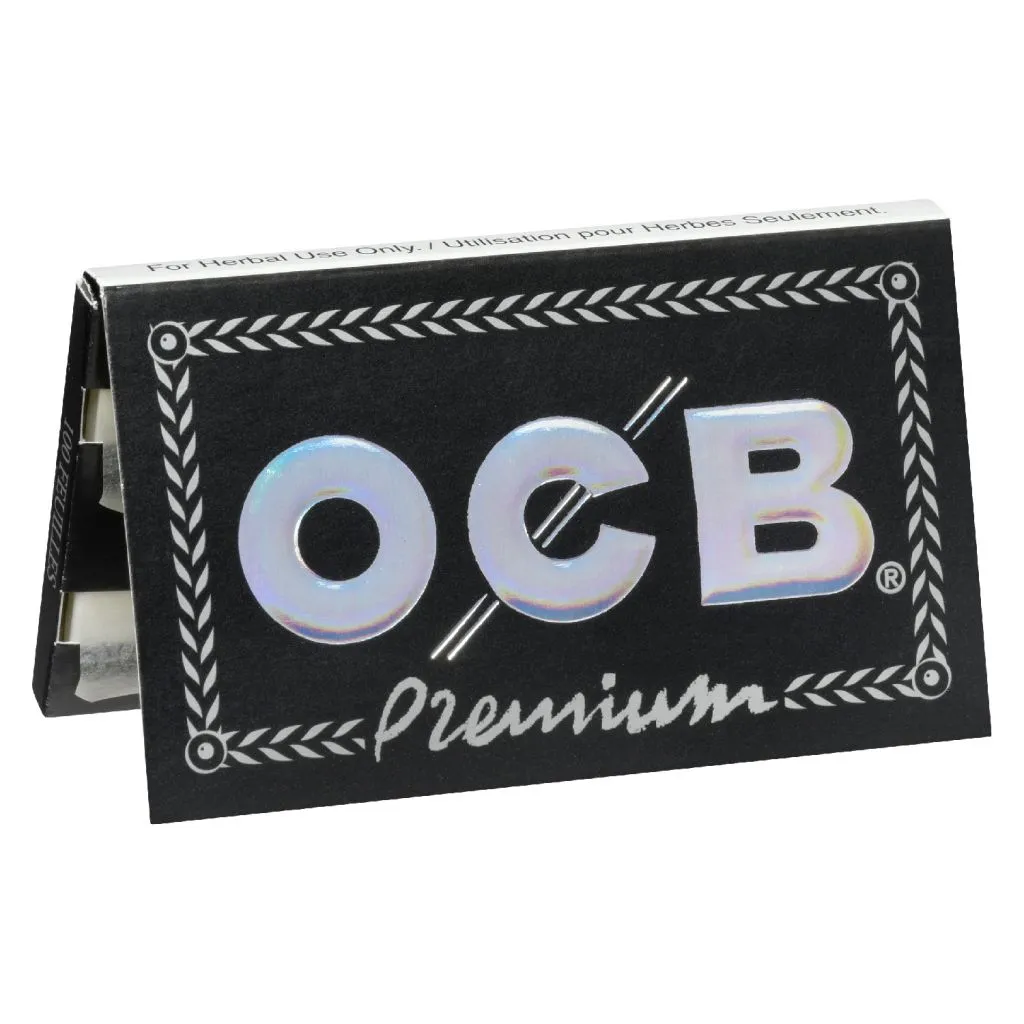 OCB Premium Black Single Wide - Double Feed Rolling Papers — Accessories