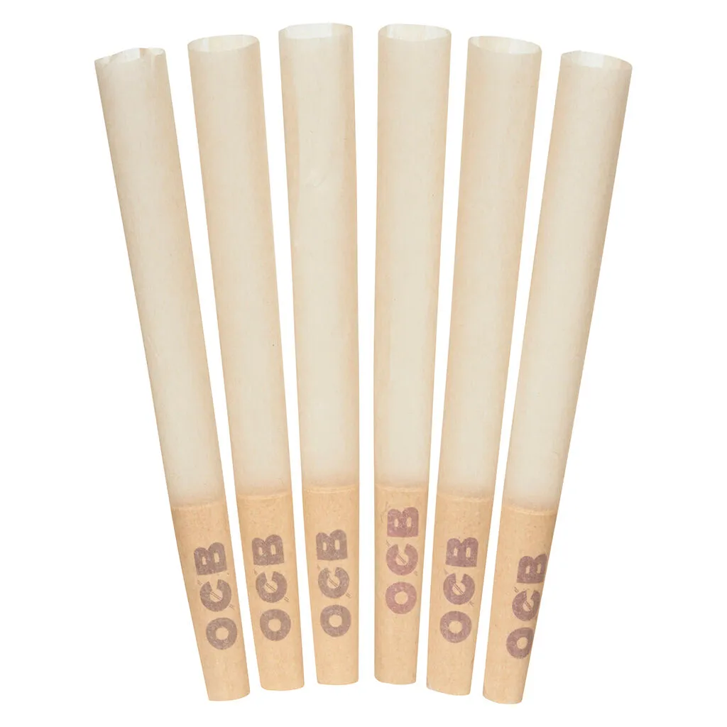 OCB® Rolling Papers & Cones OCB - OCB Virgin Unbleached Cones 1 1/4 -  6 Pack — Accessories