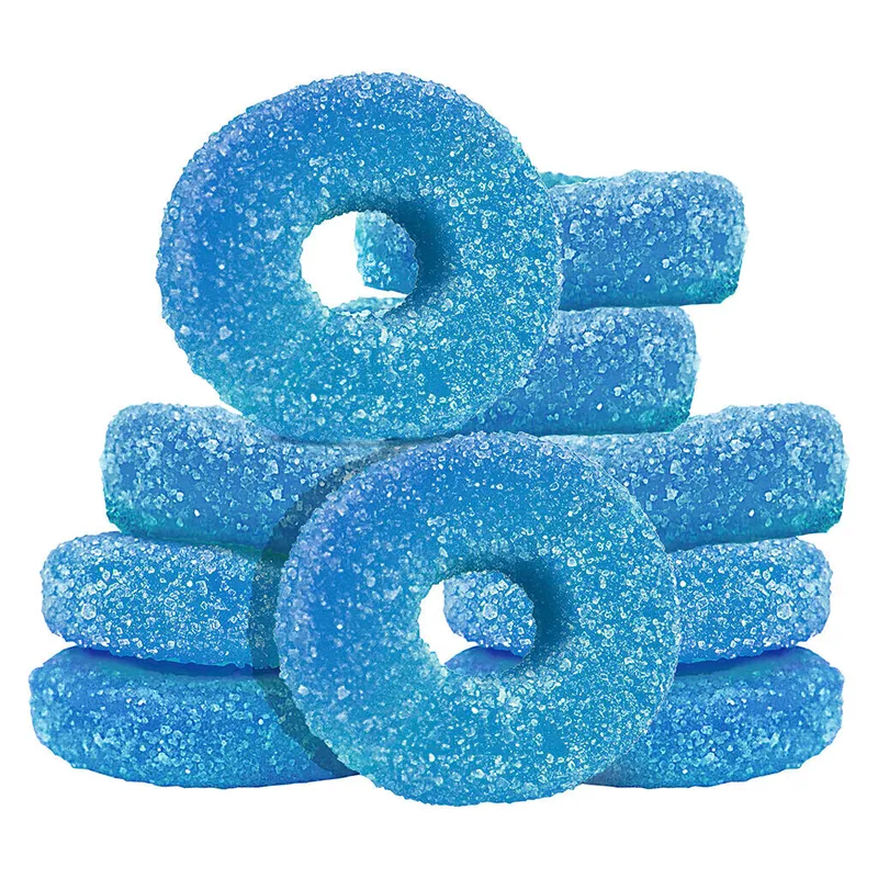 Olli O's 100 THC Multipack Blue Raspberry Gummies Blend - 10x1 Pack — Edibles