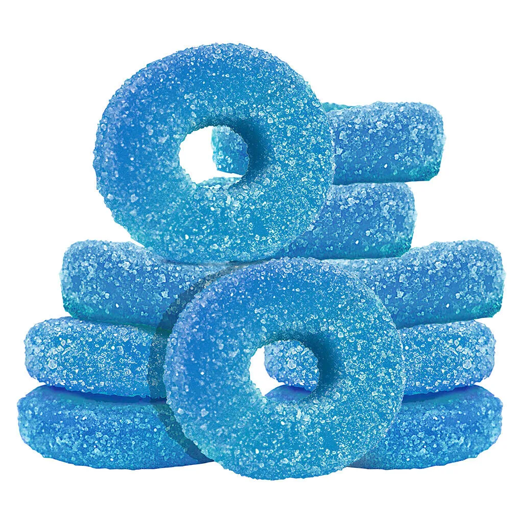 Olli O's 100 THC Multipack Blue Raspberry Gummies Blend - 10x1 Pack — Edibles