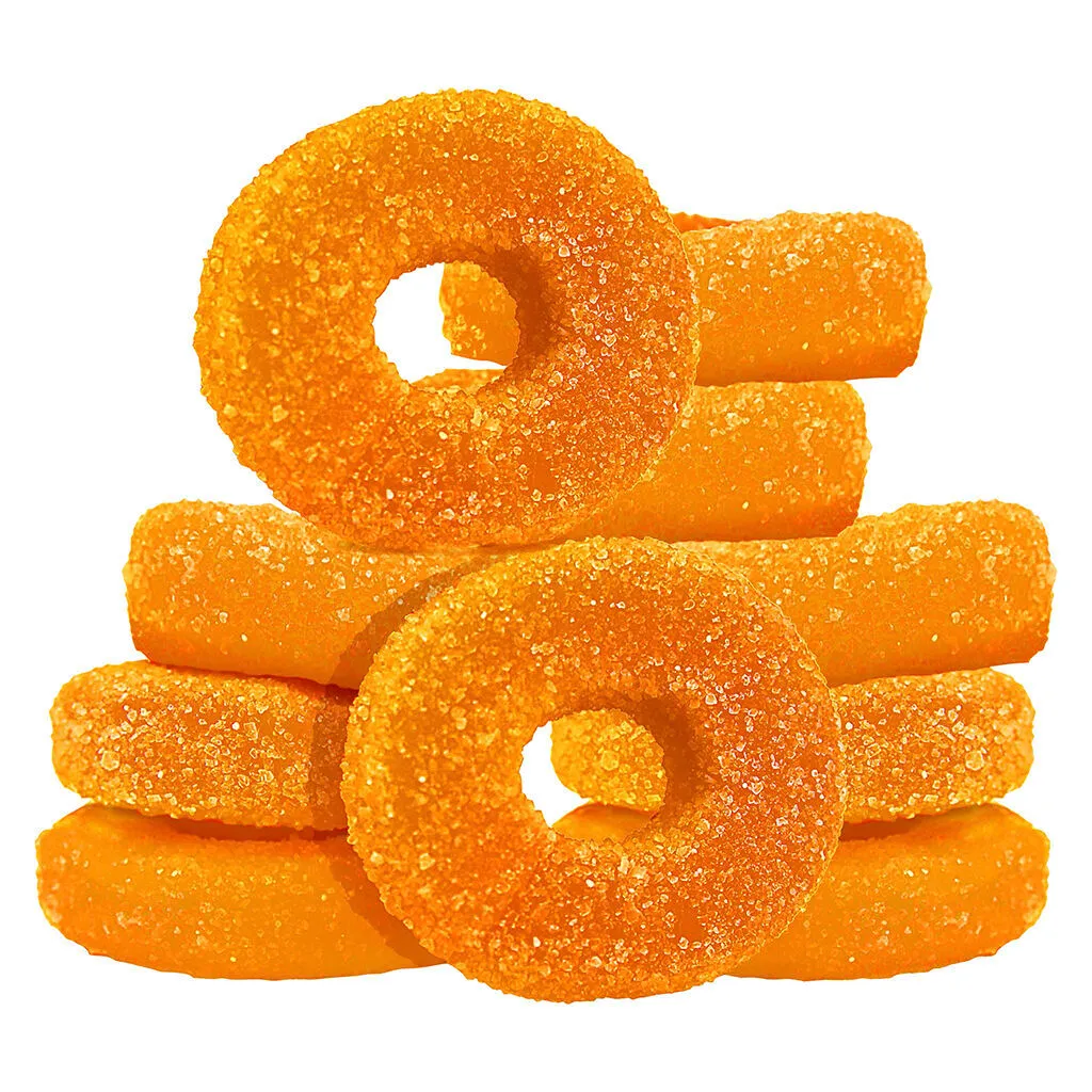 Olli O's 100 THC Multipack Sour Peach Gummies Blend - 10x1 Pack — Edibles