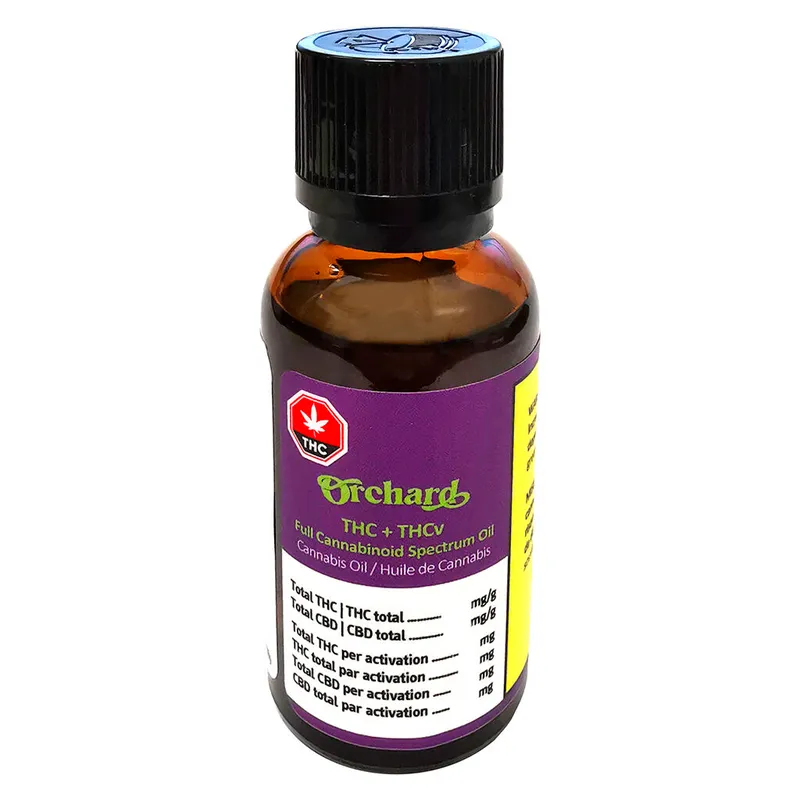 Orchard THC+THCv Full Cannabinoid Spectrum Oil - Hybrid - 30ml — Concentrates