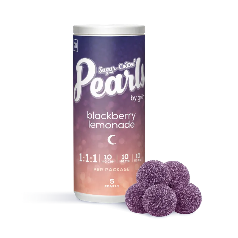 Pearls Blackberry Lemonade 1:1:1 CBN/CBD/THC Gummies — Edibles