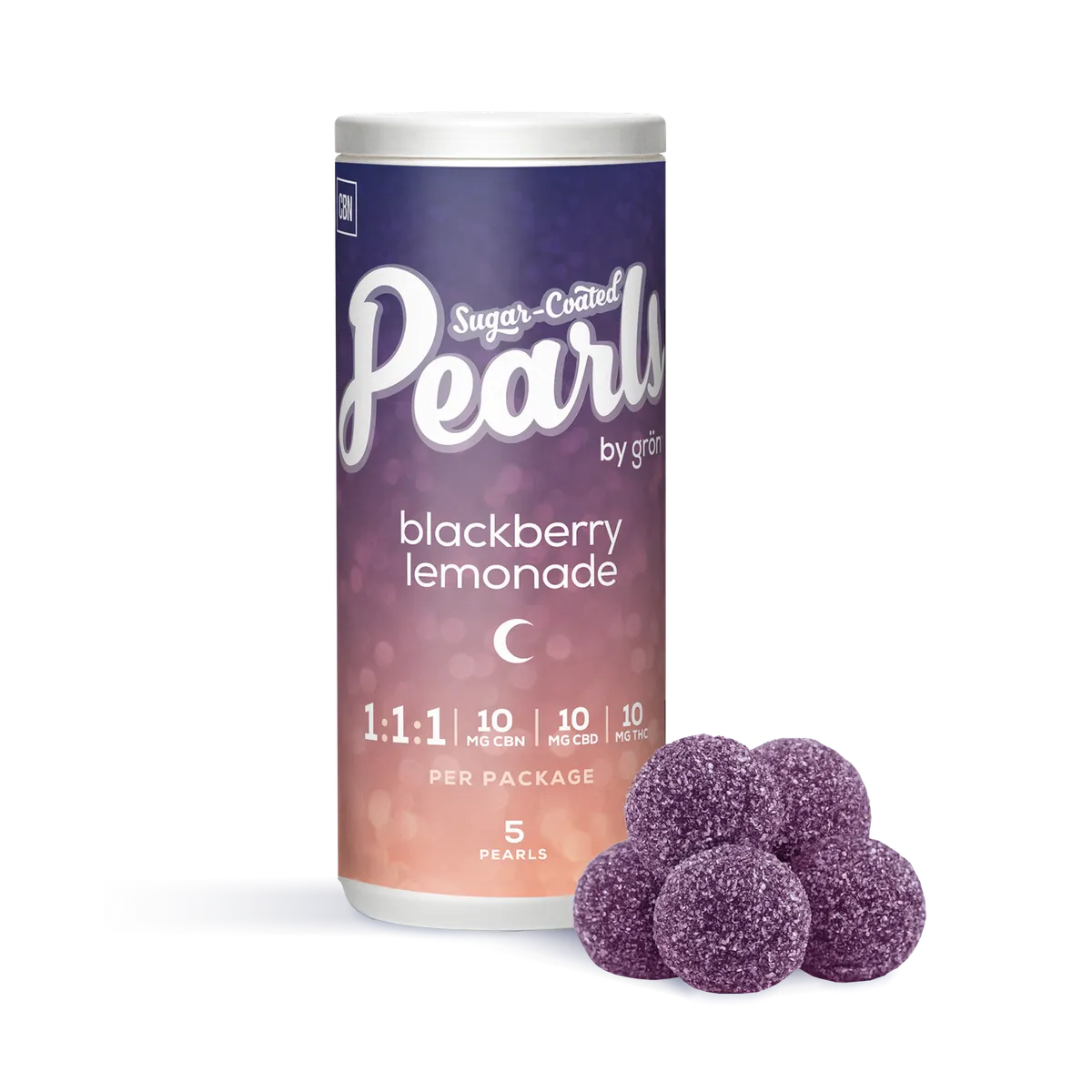 Pearls Blackberry Lemonade 1:1:1 CBN/CBD/THC Gummies — Edibles