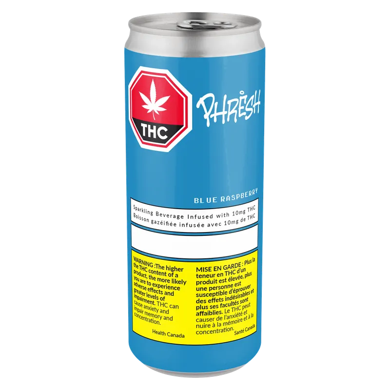 Phresh Cannabis Blue Raspberry Sparkling Beverage — image 2 of 2
