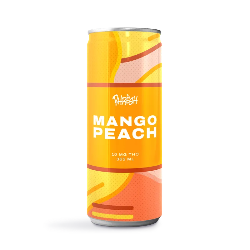 Phresh Cannabis Mango Peach Sparkling Beverage — Edibles