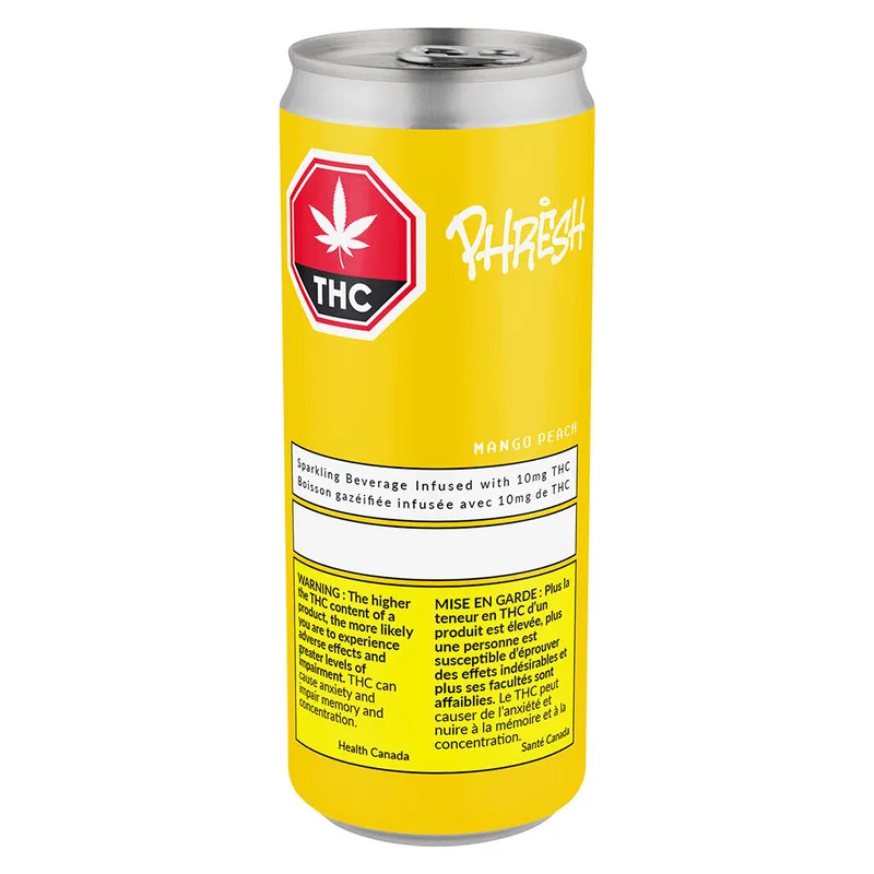Phresh Cannabis Mango Peach Sparkling Beverage — image 2 of 2