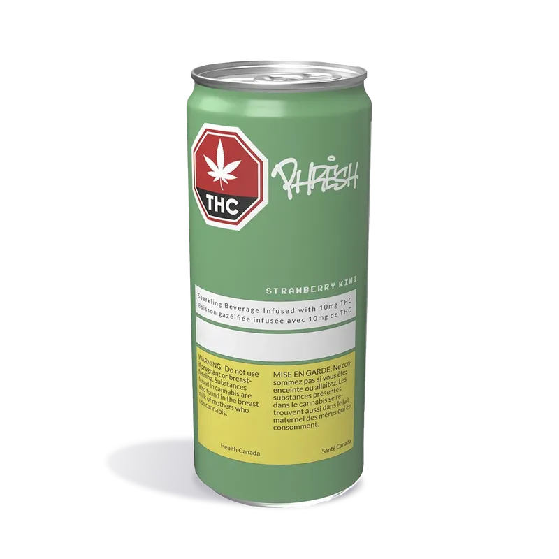 Phresh Cannabis Strawberry Kiwi Sparkling Beverage — Edibles