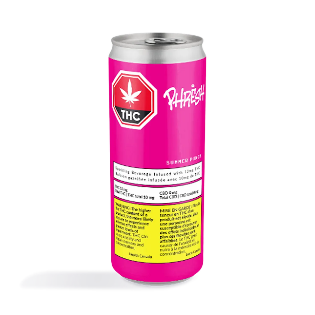 Phresh Cannabis Summer Punch Sparkling Beverage — Edibles