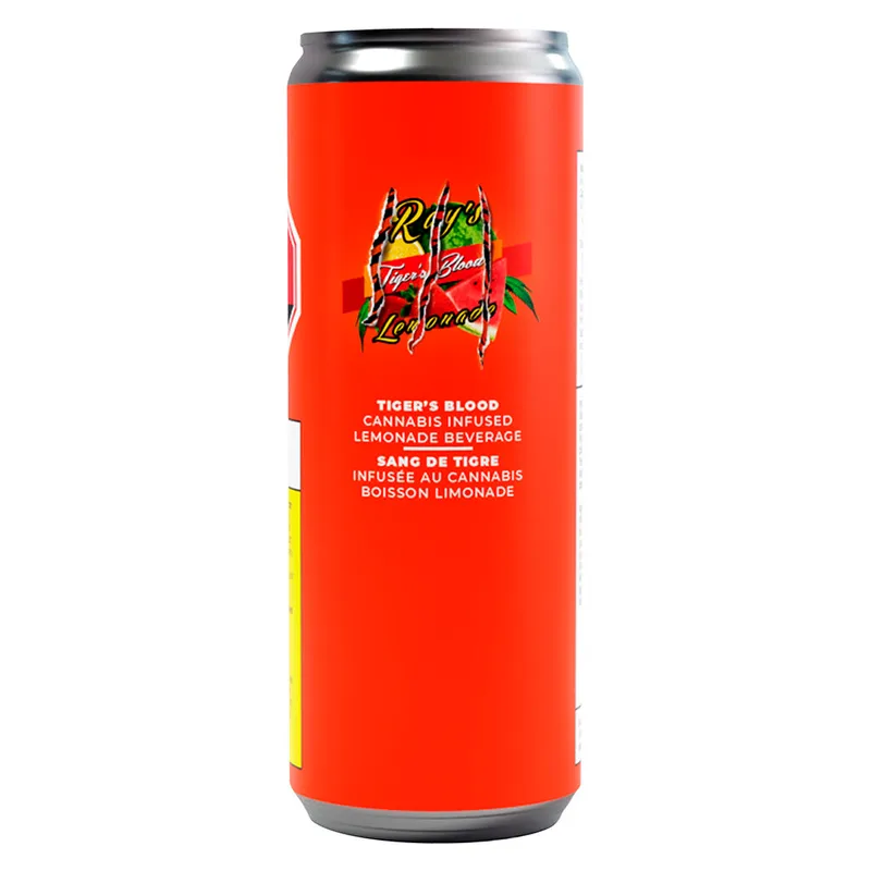 Ray's Lemonade Ray's Tiger's Blood Lemonade - Hybrid THC/CBD (10:10) - 355ml — Edibles