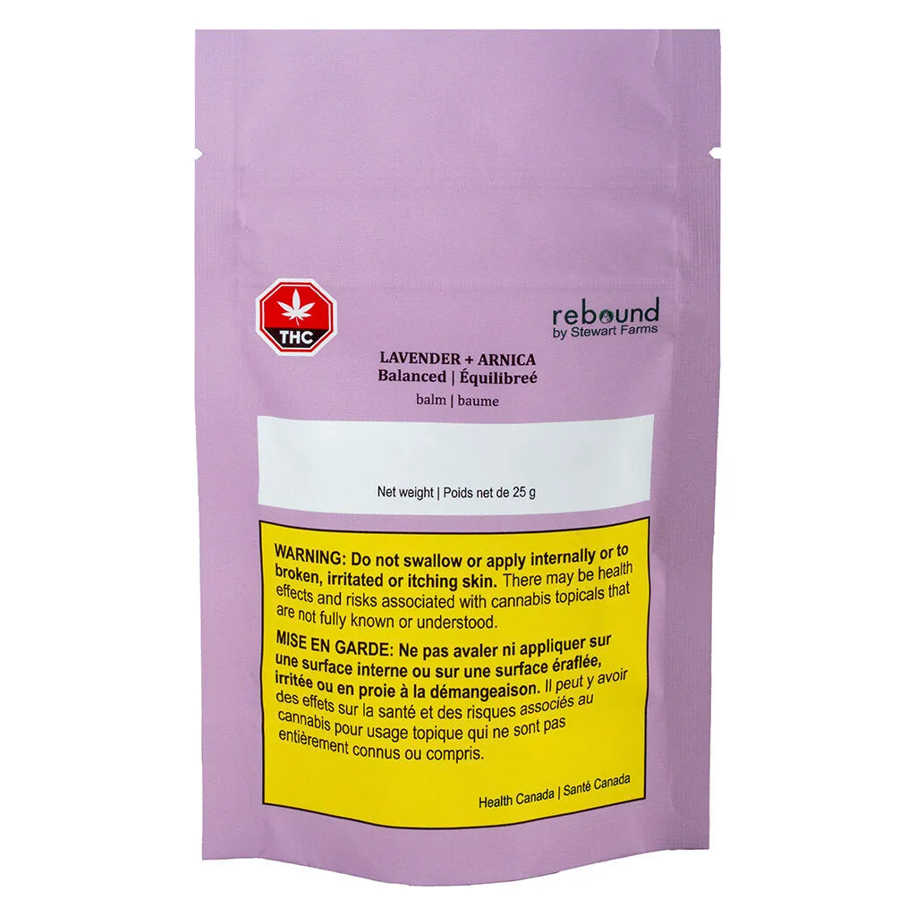 Rebound by Stewart Farms Lavender + Arnica Balm - Blend - 25g — Topicals