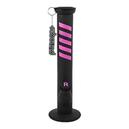 ReCreation Marketing Rebound Silicone Straight Bong 14"  - Black — Accessories