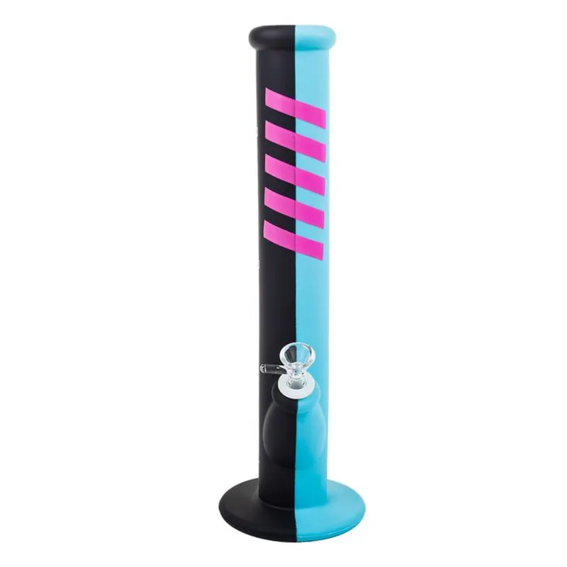 ReCreation Marketing Rebound Silicone Straight Bong 14" - Blue — Accessories