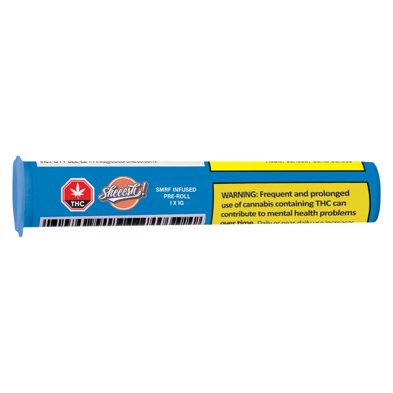 Sheeesh! SMRF Infused Pre-Roll - Indica - 1x1g — Pre-Rolls