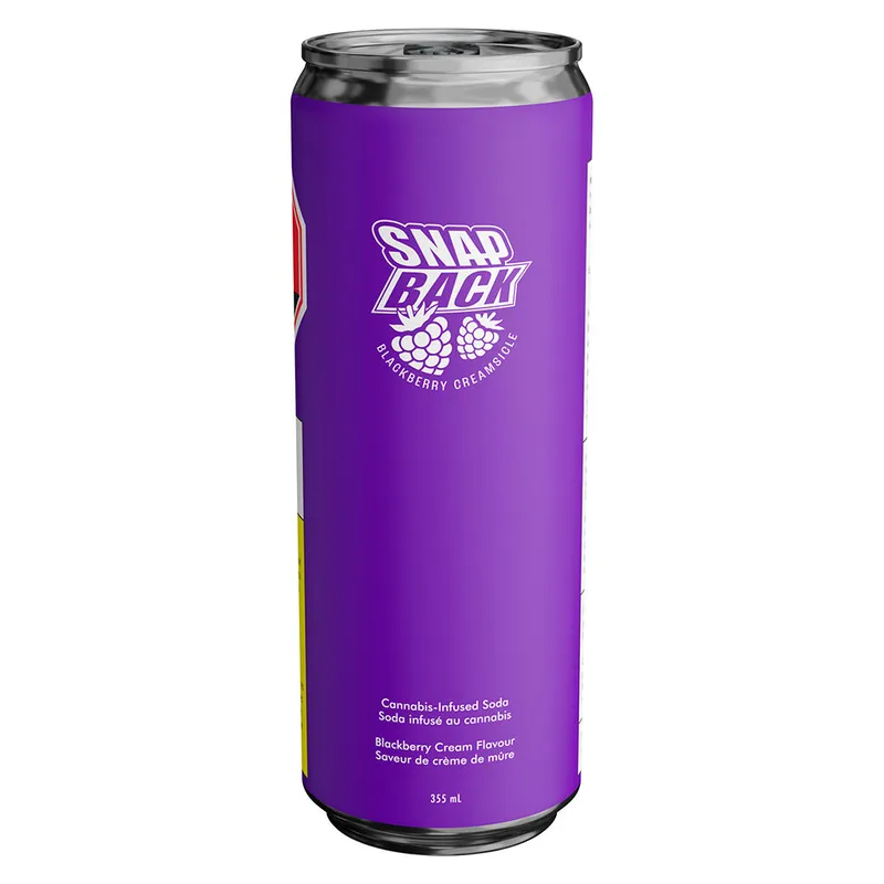 Snap Back Rosin-Infused Blackberry Creamsicle - Hybrid - 355ml — Edibles