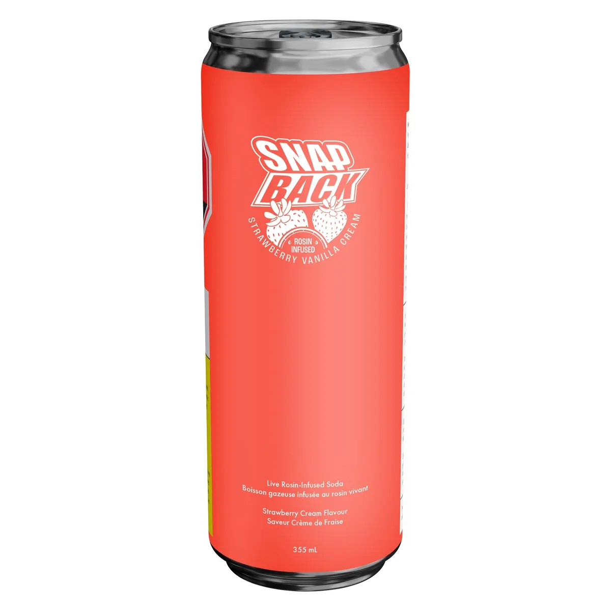 Snap Back Rosin-Infused Strawberry Vanilla Cream - Hybrid - 355ml — Edibles