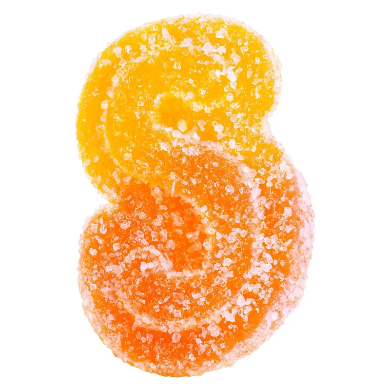 SOURZ by Spinach Fully Blasted Peach Orange 1:1 THC CBD Gummies - Hybrid - 10x1 Pack — Edibles