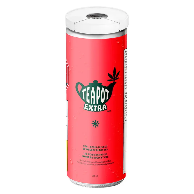 TeaPot CBG + Rosin Raspberry Black Tea - Hybrid - 355ml — Edibles