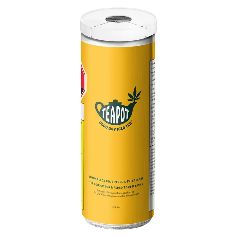 TeaPot Good Day Iced Tea Lemon Black Tea - Sativa - 355ml — Edibles