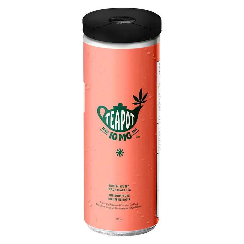 TeaPot Rosin Infused Peach Black Tea - Hybrid - 355ml — Edibles