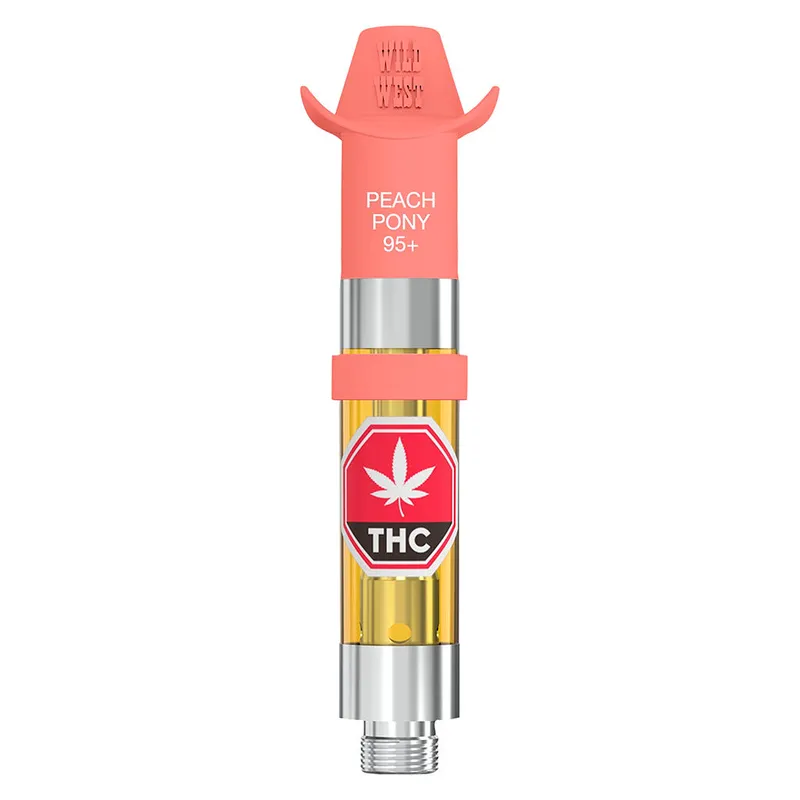 Wild West 95+ Peach Pony Liquid Diamonds 510 Thread Cartridge - Hybrid - 0.95g — Vaporizers