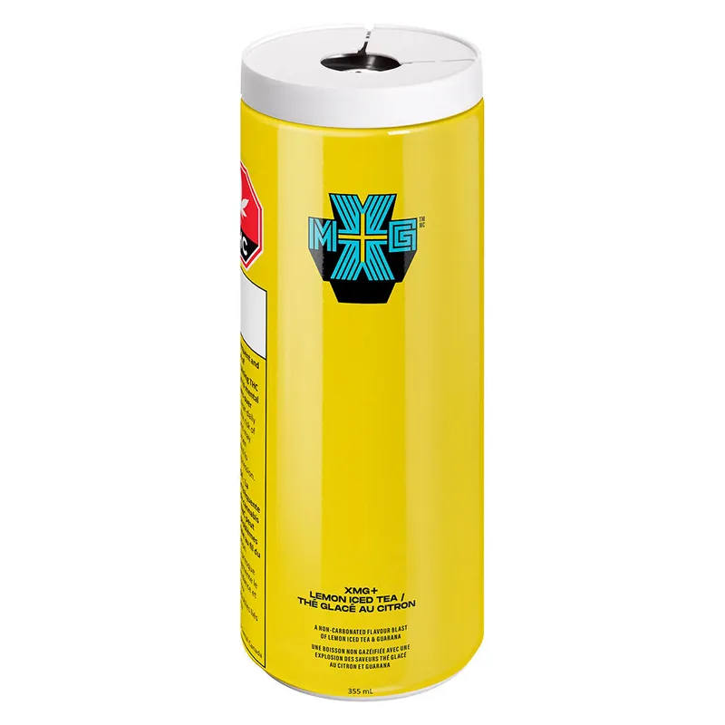 XMG Lemon Iced tea 10mg THC + 10mg CBG + Guarana - Hybrid - 355ml — Edibles