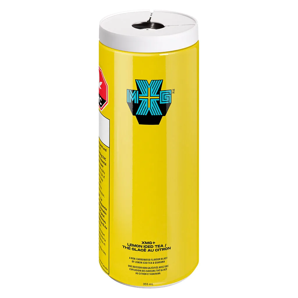 XMG Lemon Iced tea 10mg THC + 10mg CBG + Guarana - Hybrid - 355ml — Edibles